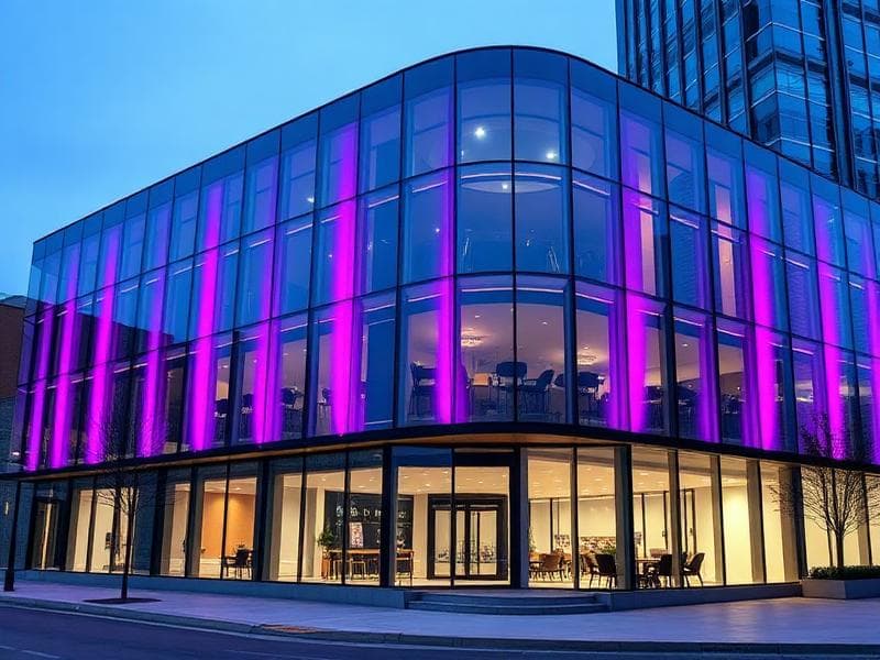 Modern office building representing Entropicon's mission